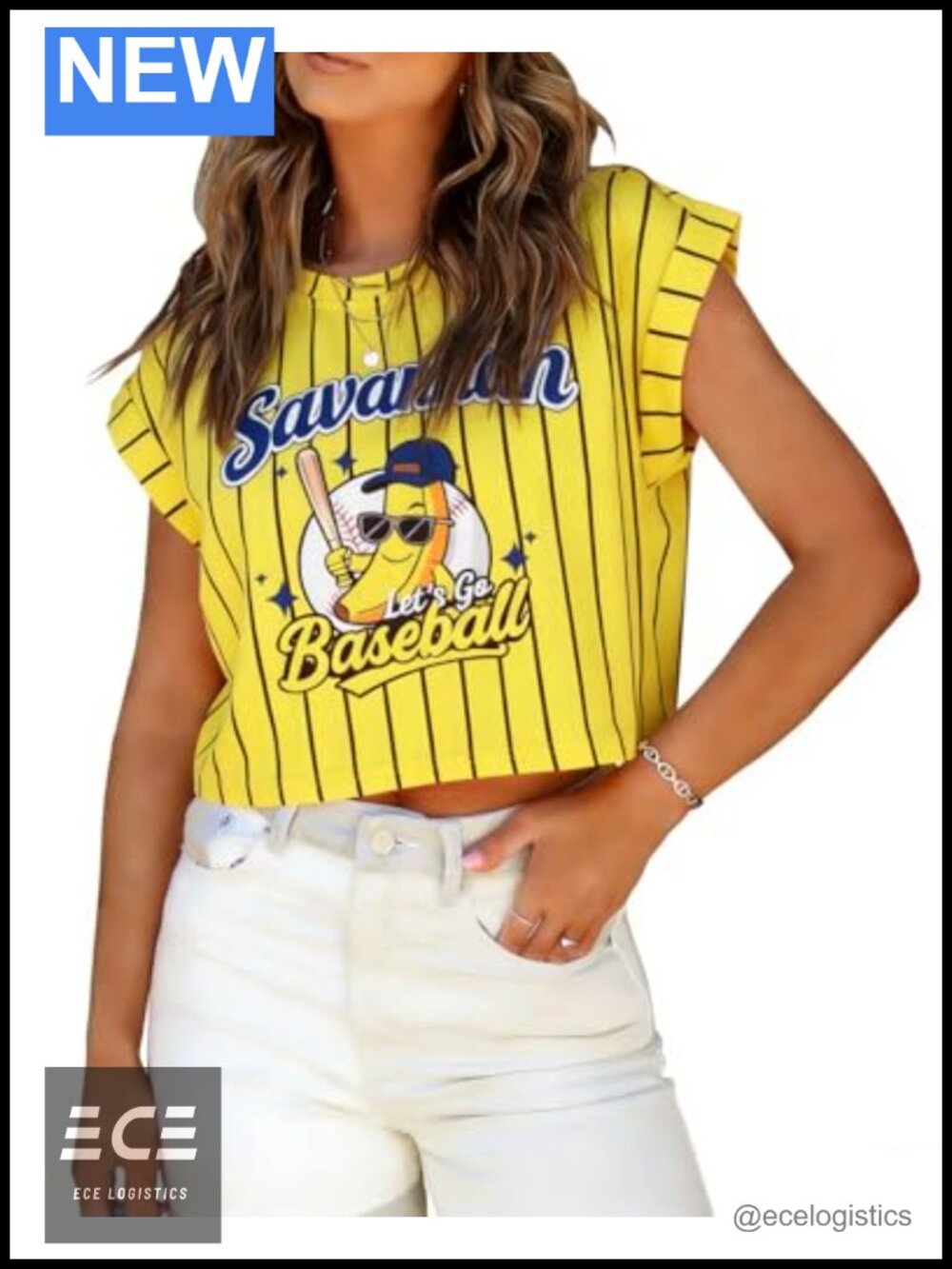 Baseball Mom Crop Top Short Sleeve Crew Neck Graphic Tee